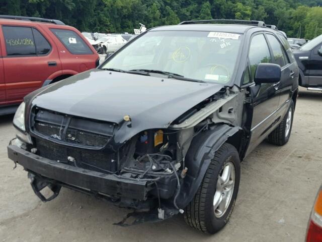 JTJHF10U420278944 - 2002 LEXUS RX 300 BLACK photo 2