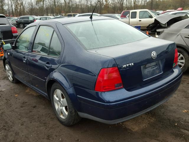 3VWSK69M03M054537 - 2003 VOLKSWAGEN JETTA GLS BLUE photo 3