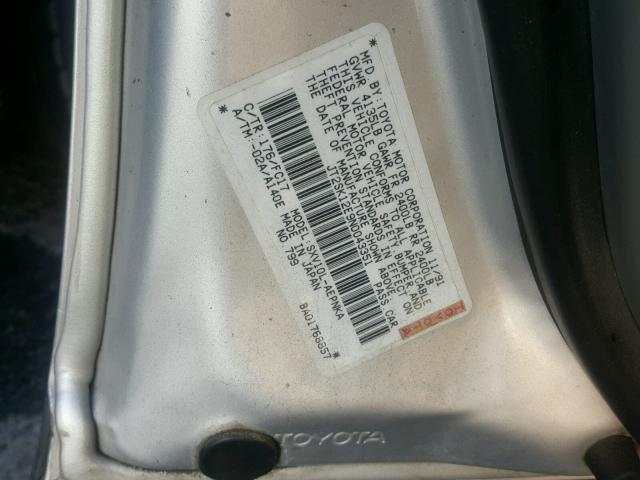 JT2SK12E9N0043351 - 1992 TOYOTA CAMRY LE SILVER photo 10