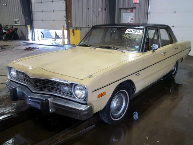 LH41C3R251969 - 1973 DODGE DART BEIGE photo 2