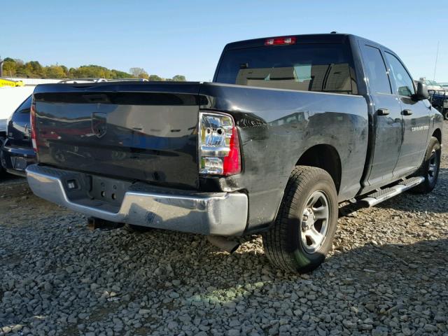 1C6RD6FP8CS191704 - 2012 DODGE RAM 1500 BLACK photo 4