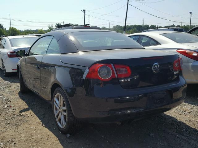 WVWFA71F09V024057 - 2009 VOLKSWAGEN EOS LUX Czarny zdjęcie 3