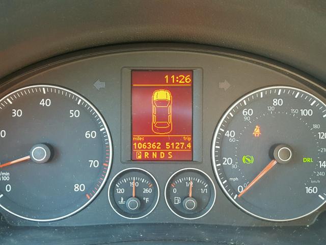 WVWFA71F09V024057 - 2009 VOLKSWAGEN EOS LUX Czarny zdjęcie 8