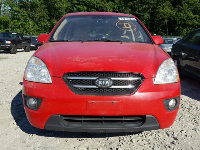 KNAFG529597273385 - 2009 KIA RONDO BASE RED photo 9