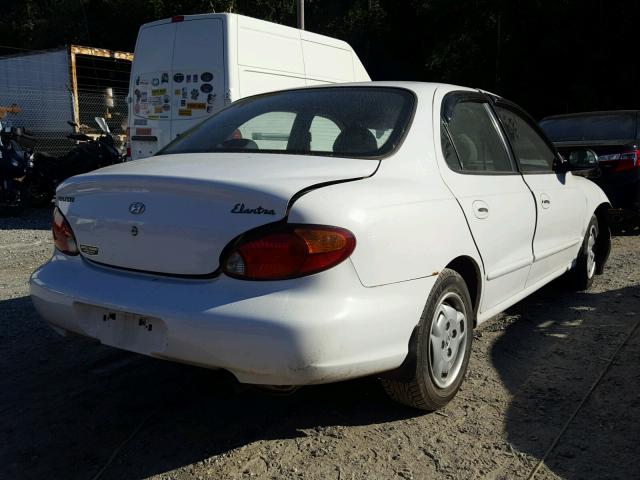 KMHJF25F0XU767468 - 1999 HYUNDAI ELANTRA BA WHITE photo 4