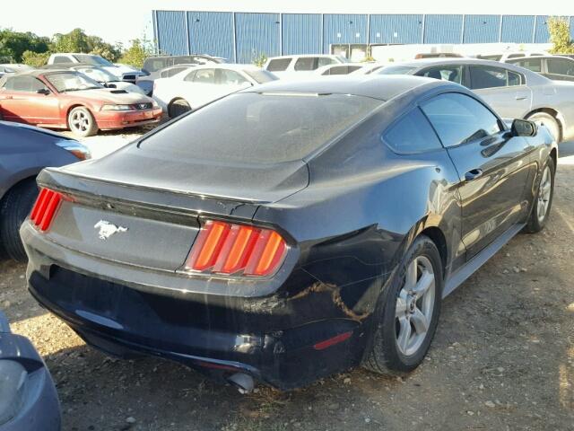 1FA6P8TH0F5378293 - 2015 FORD MUSTANG BLACK photo 4