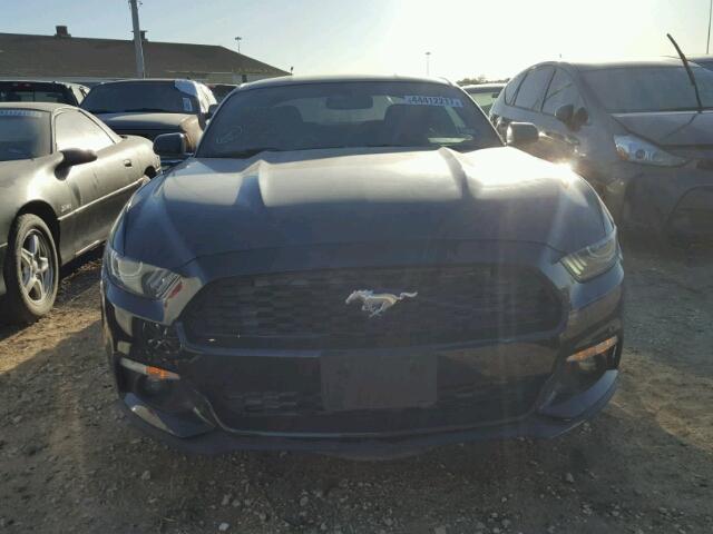 1FA6P8TH0F5378293 - 2015 FORD MUSTANG BLACK photo 9