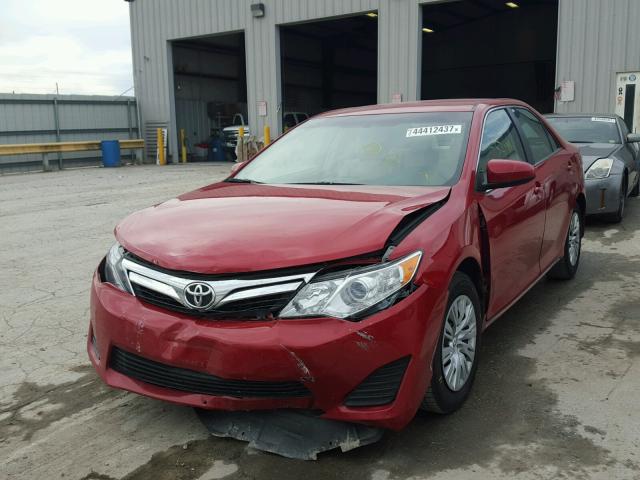 4T4BF1FK8ER430401 - 2014 TOYOTA CAMRY L RED photo 2