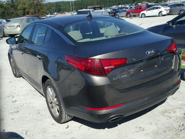 5XXGM4A79DG204502 - 2013 KIA OPTIMA BROWN photo 3