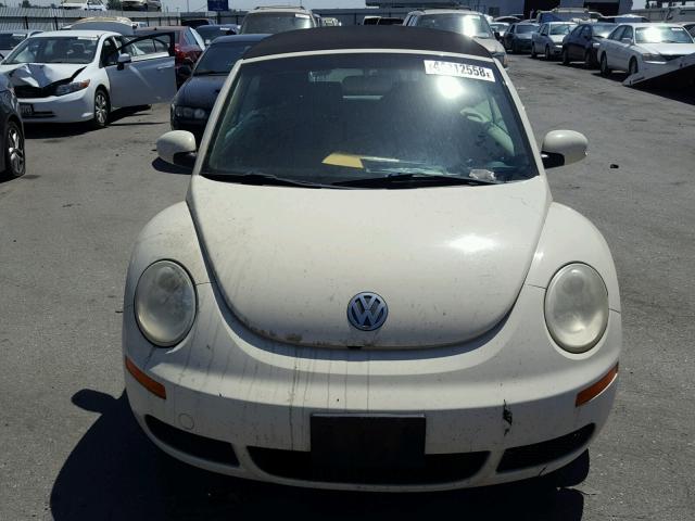 3VWPF31Y27M422343 - 2007 VOLKSWAGEN NEW BEETLE 奶油色 照片 9