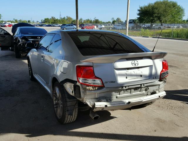 JTKJF5C79B3016331 - 2011 TOYOTA SCION TC 银色 照片 3