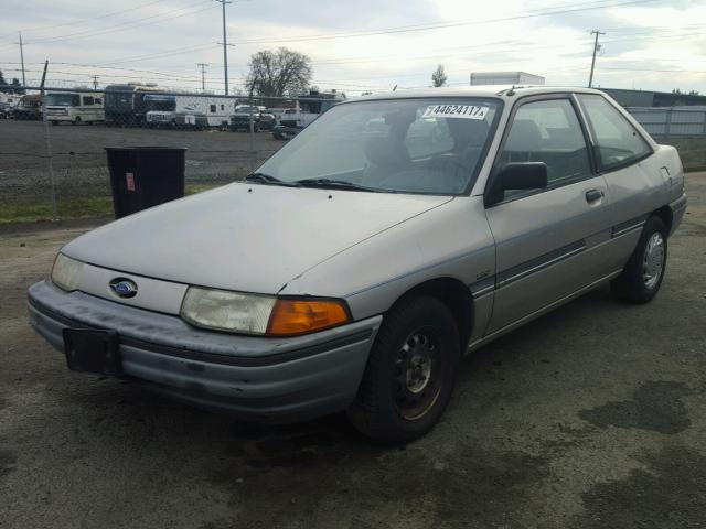 1FAPP10J2MW357424 - 1991 FORD ESCORT PON SILVER photo 2