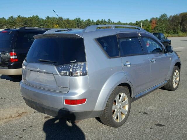 JA4LT31W08Z016497 - 2008 MITSUBISHI OUTLANDER SILVER photo 4