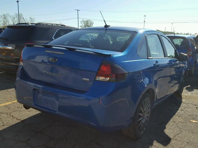 1FAHP3GN3AW289672 - 2010 FORD FOCUS SES BLUE photo 4