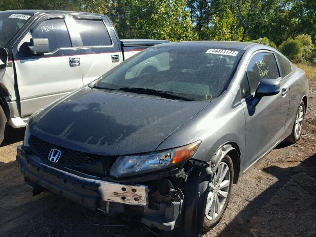 2HGFG3B89CH520239 - 2012 HONDA CIVIC EX GRAY photo 2