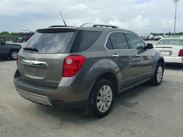 2CNALFEW9A6389642 - 2010 CHEVROLET EQUINOX LT GRAY photo 4