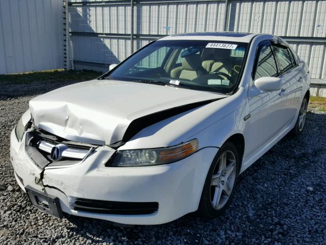 19UUA66225A079023 - 2005 ACURA TL WHITE photo 2