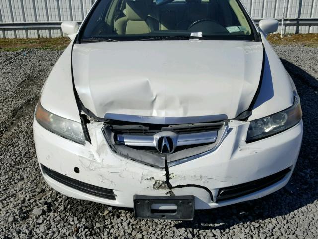 19UUA66225A079023 - 2005 ACURA TL WHITE photo 7