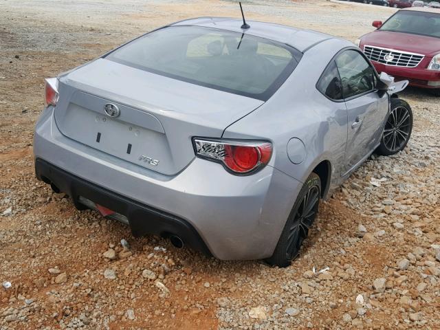 JF1ZNAA16D1733360 - 2013 TOYOTA SCION FR-S SILVER photo 4