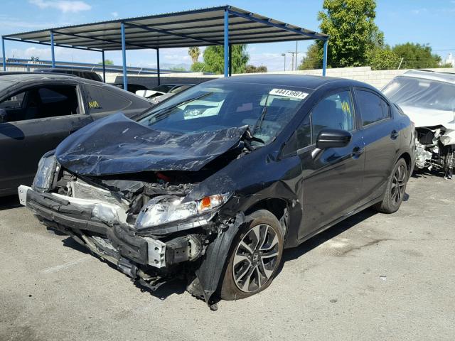 19XFB2F88EE245883 - 2014 HONDA CIVIC EX BLACK photo 2