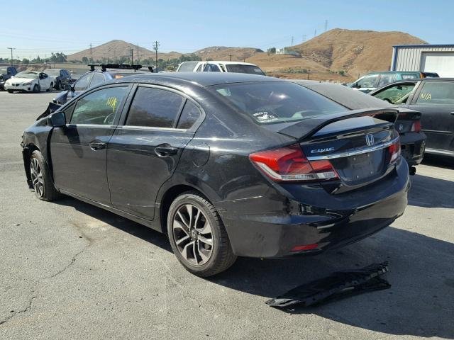 19XFB2F88EE245883 - 2014 HONDA CIVIC EX BLACK photo 3