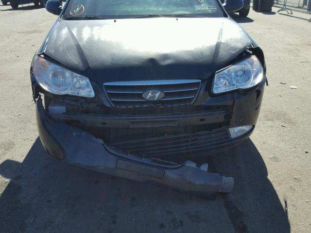 KMHDU46D58U564802 - 2008 HYUNDAI ELANTRA BLACK photo 7