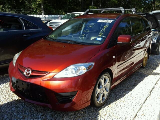 JM1CR293480322793 - 2008 MAZDA 5 RED photo 2