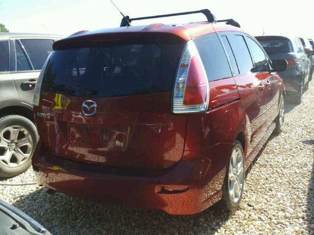 JM1CR293480322793 - 2008 MAZDA 5 RED photo 4