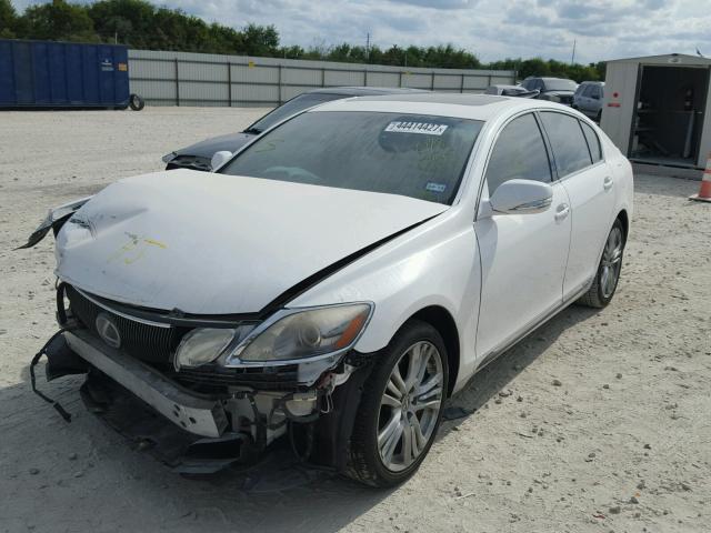 JTHBC96S995018055 - 2009 LEXUS GS 450H WHITE photo 2