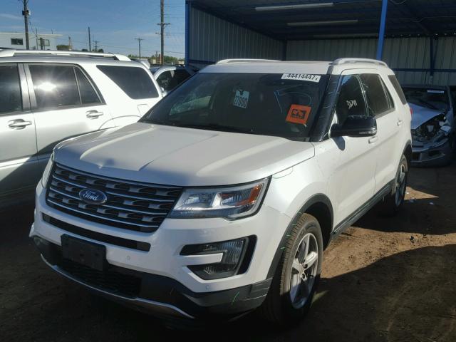 1FM5K8D87GGB42020 - 2016 FORD EXPLORER X WHITE photo 2