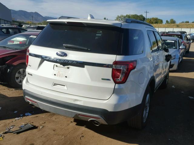 1FM5K8D87GGB42020 - 2016 FORD EXPLORER X WHITE photo 4