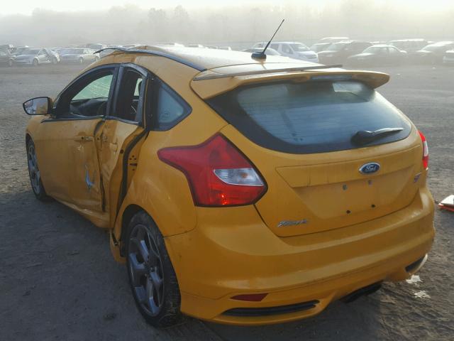 1FADP3L93EL320840 - 2014 FORD FOCUS ST YELLOW photo 3