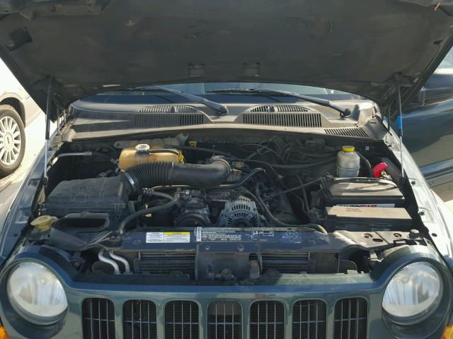 1J4GL48K85W636179 - 2005 JEEP LIBERTY SP GREEN photo 7