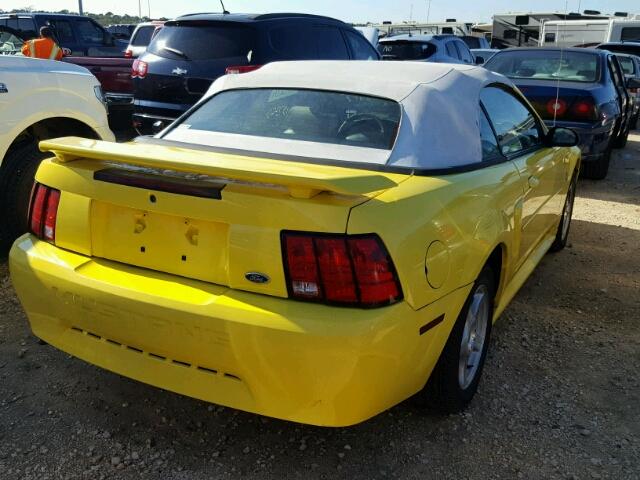 1FAFP44463F386862 - 2003 FORD MUSTANG YELLOW photo 4