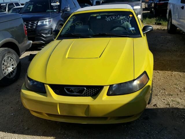 1FAFP44463F386862 - 2003 FORD MUSTANG YELLOW photo 9