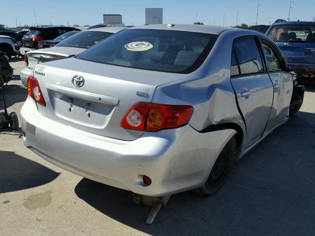 2T1BU40E49C124324 - 2009 TOYOTA COROLLA SILVER photo 4