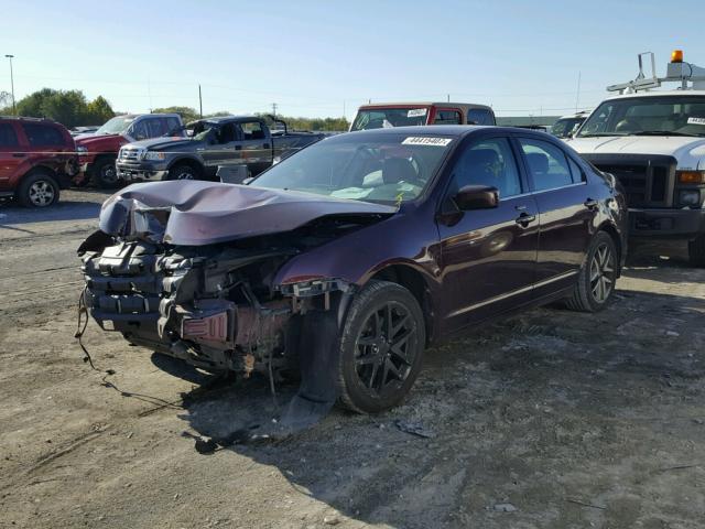 3FAHP0JG9CR273670 - 2012 FORD FUSION SEL PURPLE photo 2