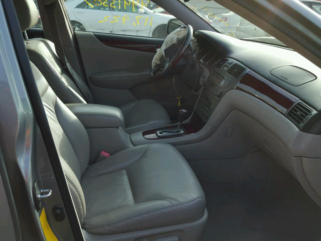 JTHBA30G645009491 - 2004 LEXUS ES GRAY photo 5