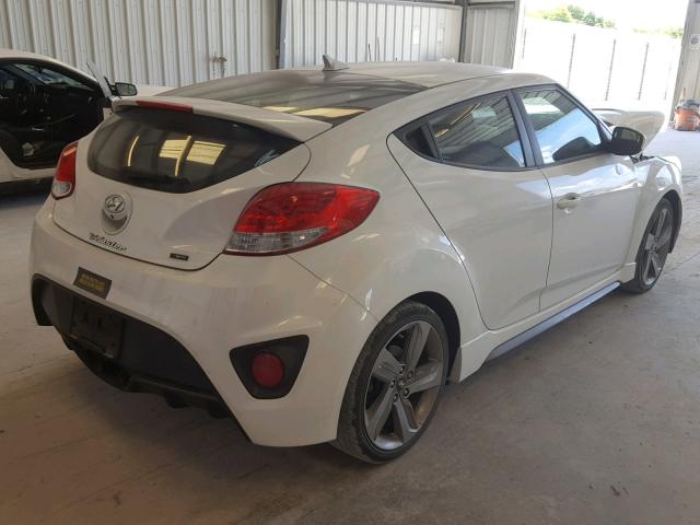 KMHTC6AE3EU210041 - 2014 HYUNDAI VELOSTER T WHITE photo 4