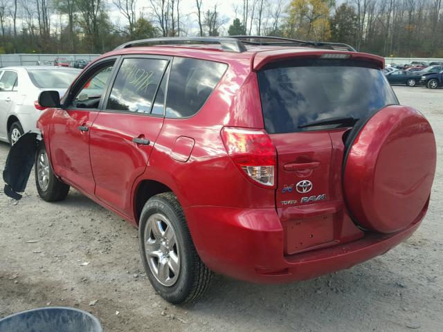 JTMZD33V666010011 - 2006 TOYOTA RAV4 RED photo 3