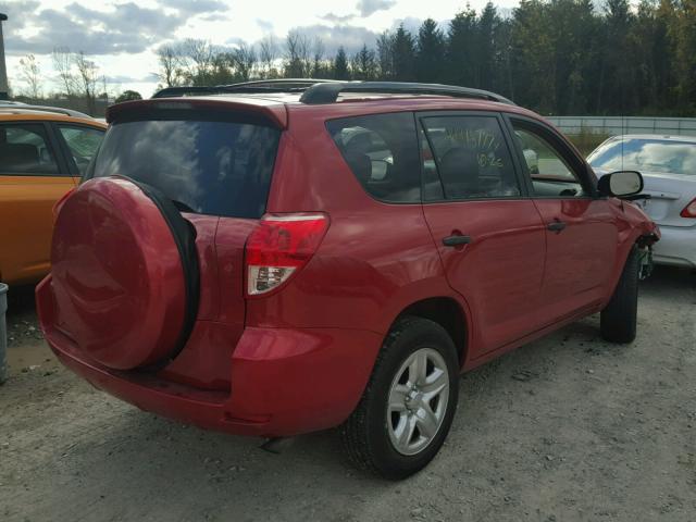 JTMZD33V666010011 - 2006 TOYOTA RAV4 RED photo 4