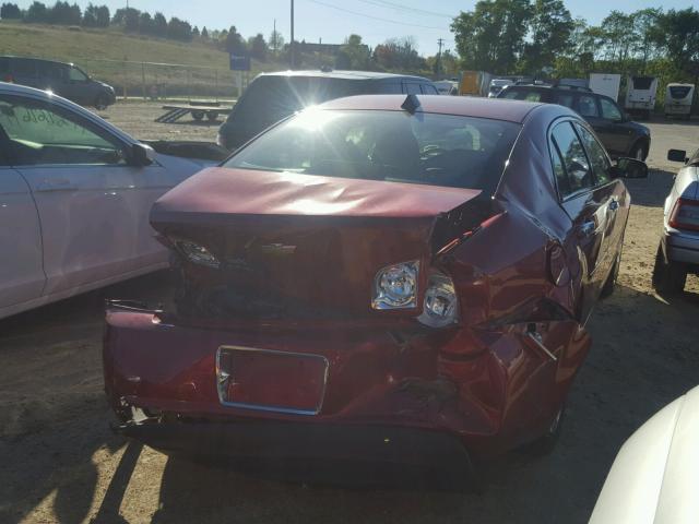 1G1ZC5E0XCF280136 - 2012 CHEVROLET MALIBU 1LT წითელი ფოტო 4