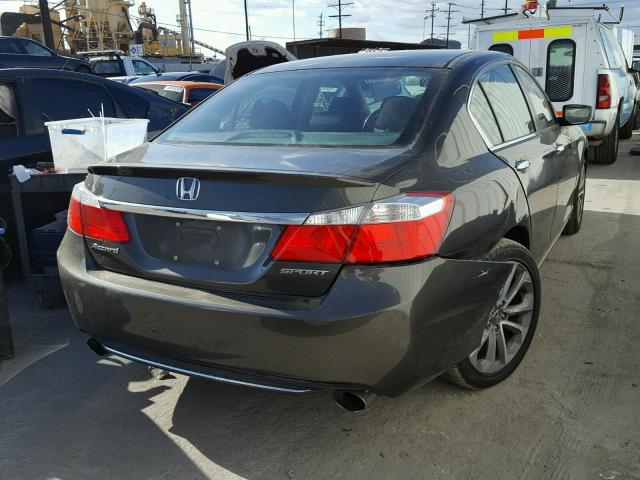 1HGCR2F51EA189844 - 2014 HONDA ACCORD SPO GRAY photo 4