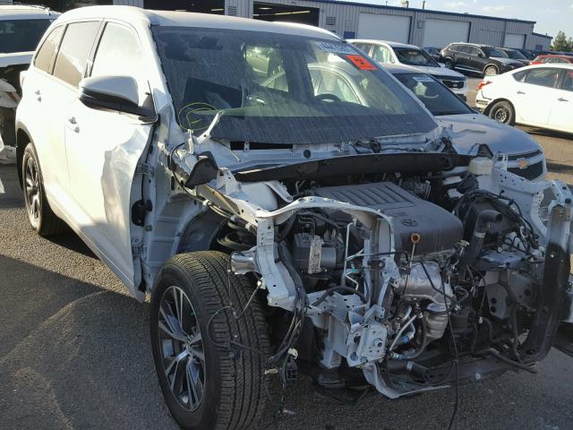 5TDJKRFH8GS344974 - 2016 TOYOTA HIGHLANDER WHITE photo 1