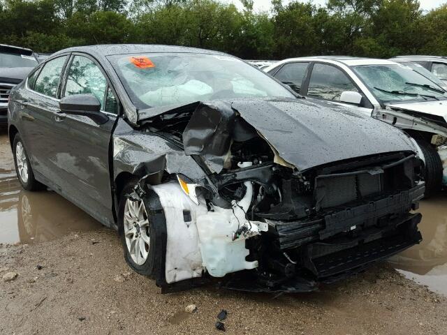 3FA6P0G77GR376784 - 2016 FORD FUSION S GRAY photo 1