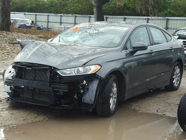 3FA6P0G77GR376784 - 2016 FORD FUSION S GRAY photo 2