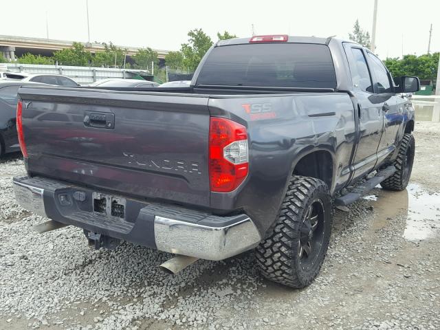 5TFRY5F16EX150559 - 2014 TOYOTA TUNDRA DOU GRAY photo 4