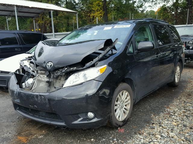 5TDYK3DCXDS384648 - 2013 TOYOTA SIENNA XLE BLACK photo 2