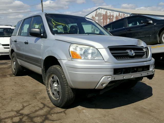 2HKYF18155H550907 - 2005 HONDA PILOT LX SILVER photo 1