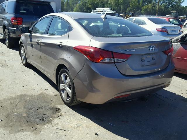 5NPDH4AE0DH278613 - 2013 HYUNDAI ELANTRA GL TAN photo 3